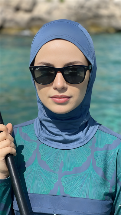 Hijab Deniz Bonesi İndigo