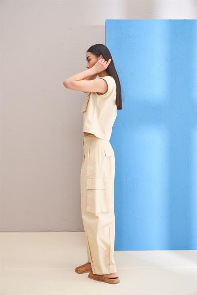 KAİ BEJ KARGO PANTOLON 4121