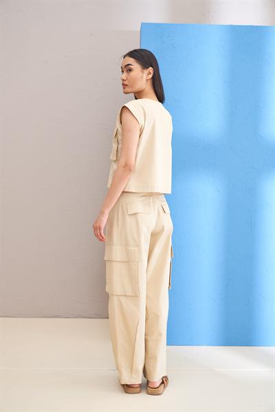 KAİ BEJ KARGO PANTOLON 4121