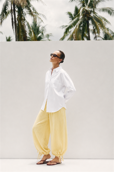 MAREA | Rahat Kesim Şalvar Pantolon Butter Yellow