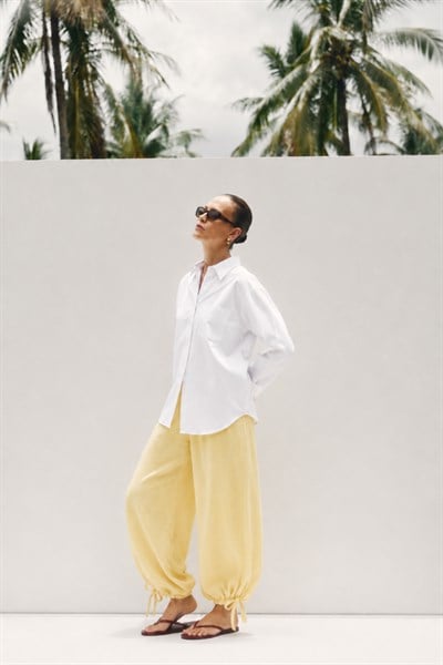 MAREA | Rahat Kesim Şalvar Pantolon Butter Yellow