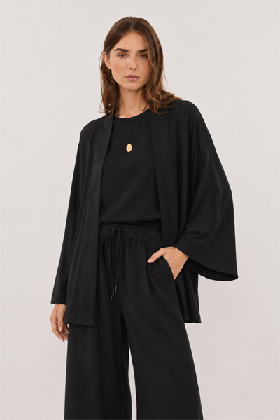 MİRA | Modal Kimono Siyah