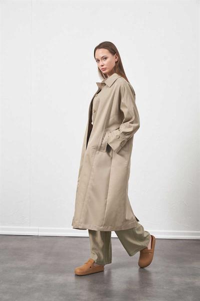 Oversize Trenchcoat Jacket Almond Green