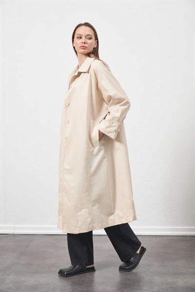 Oversize Trenchcoat Ceket Ekru