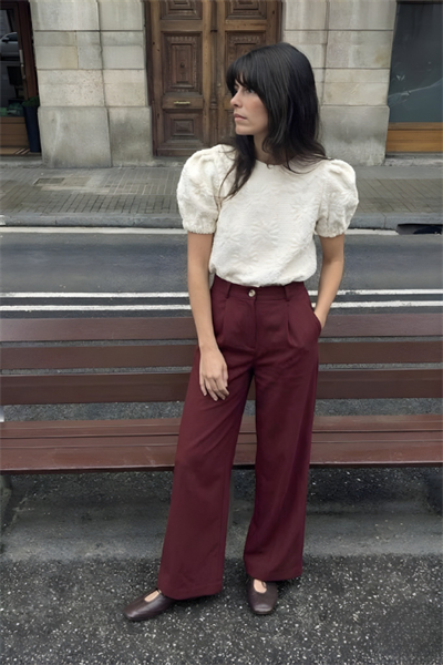 Palazzo Pantolon Bordo