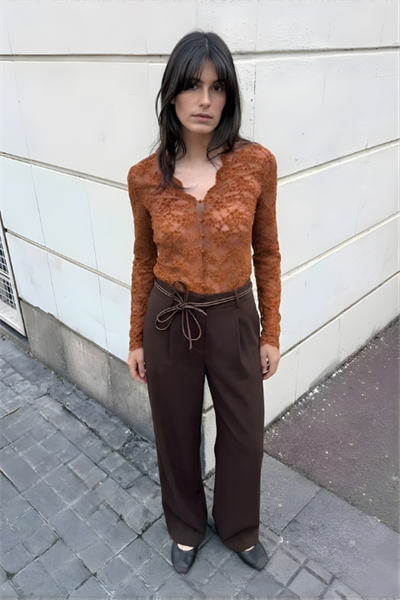 Palazzo Pantolon Kahve