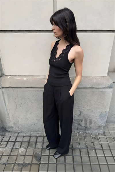 Palazzo Pantolon Siyah