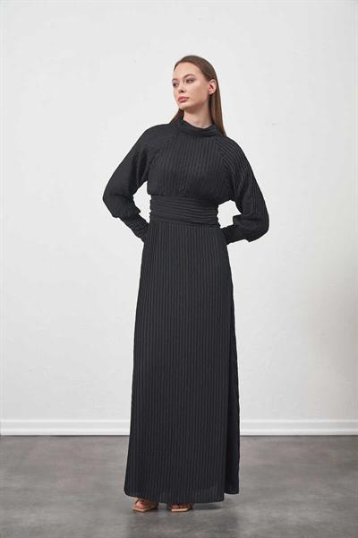 Pleated Dress Black