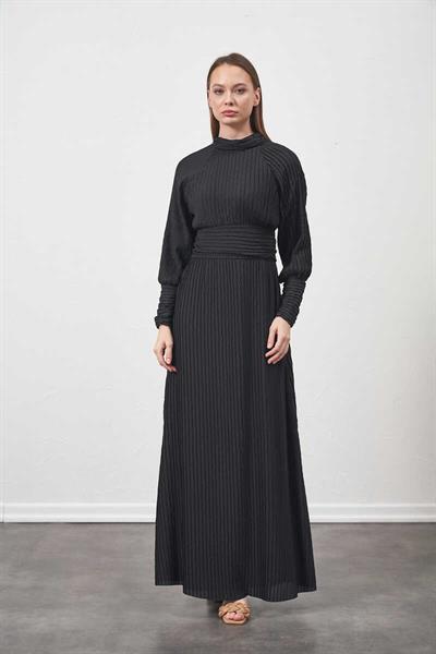 Pleated Dress Black