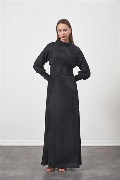 Pleated Dress Black