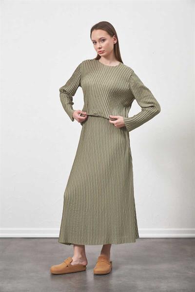 Pleated Skirt Almond Green