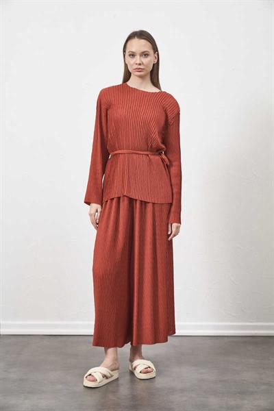 Pleated Trousers Rose Color