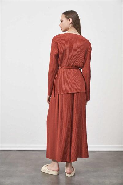 Pleated Trousers Rose Color