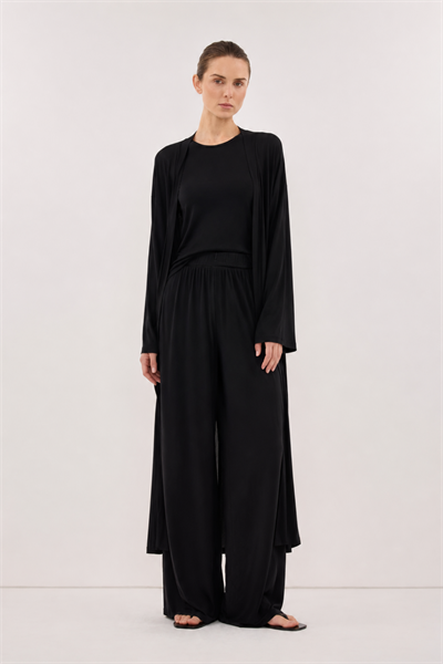 Relaxia | 3 lü Kimono Pantolon Tişört Takım Siyah