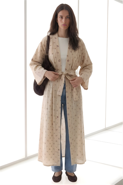 REVE | Limited Edition Tasarım Abaya Çiçekli