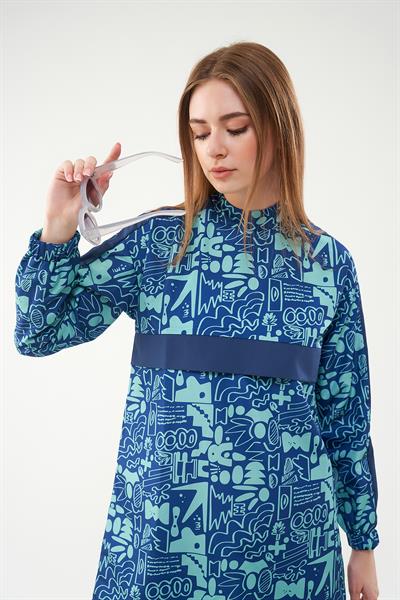 Sia Covered Swimsuit Dark Blue Green Short