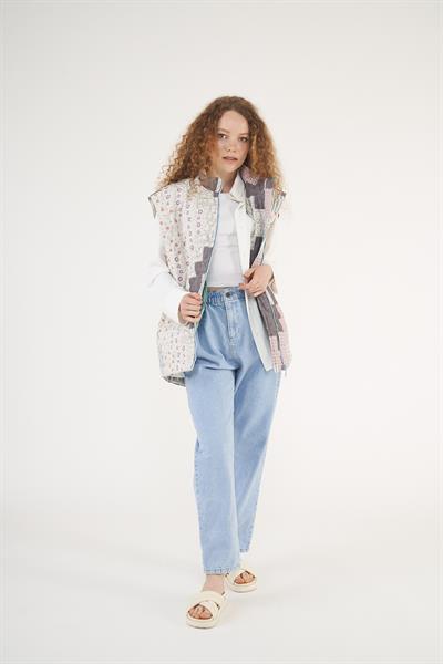 Slouchy Jean Buz Mavi