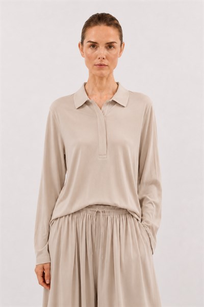 SOI | Polo Yaka T-Shirt Bej