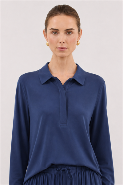 SOI | Polo Yaka T-Shirt İndigo