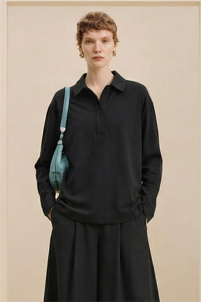 SOI | Polo Yaka T-Shirt Siyah