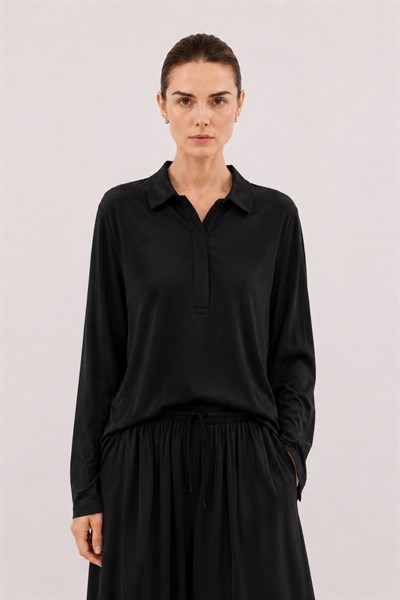 SOI | Polo Yaka T-Shirt Siyah