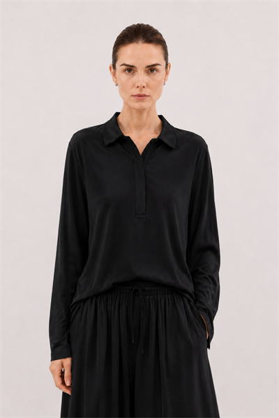 SOI | Polo Yaka T-Shirt Siyah