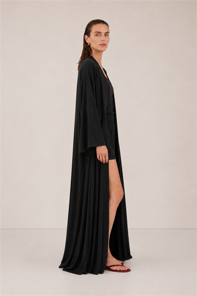 VELİA | Abaya Modal Siyah