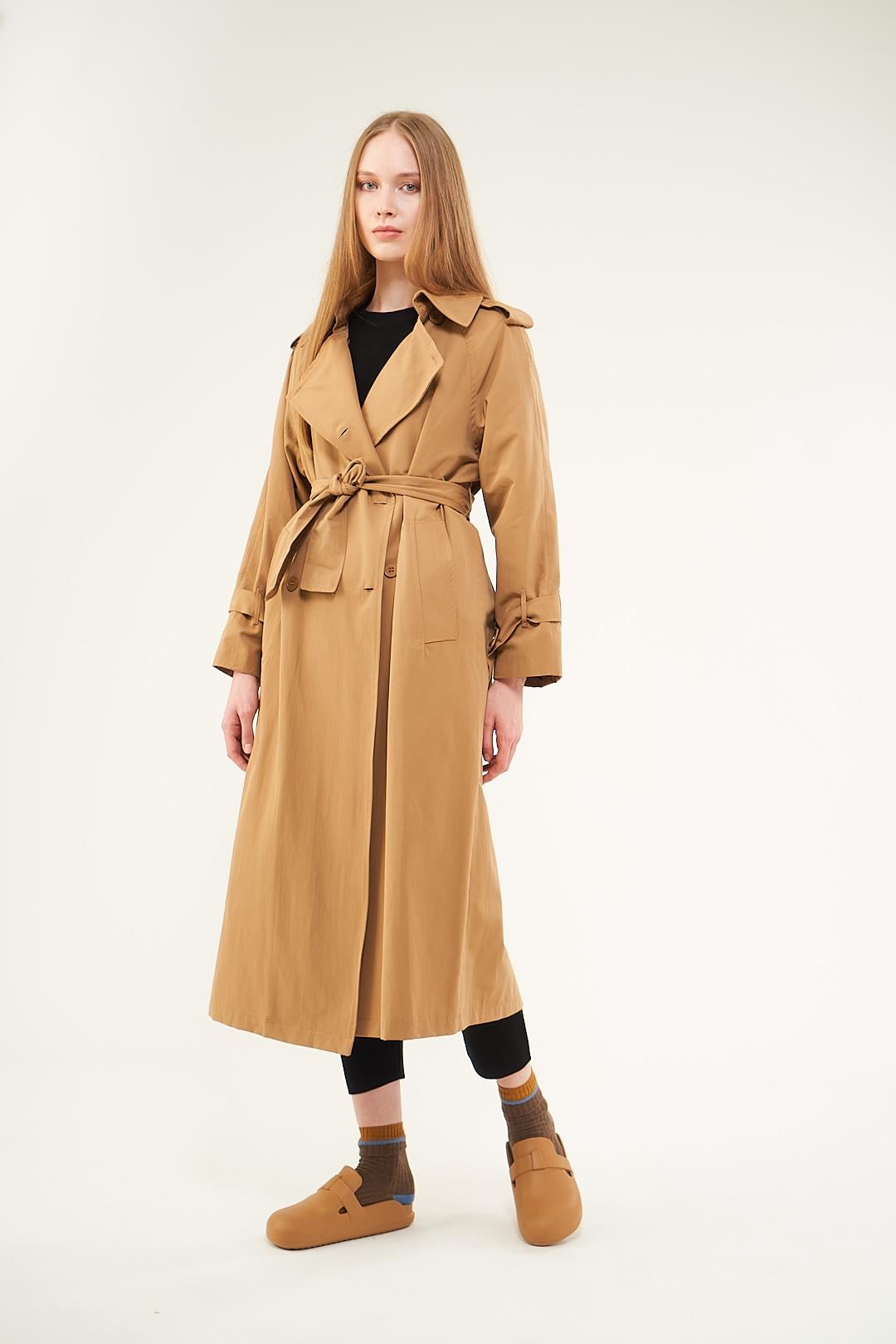 Astarlı Trenchcoat Bej