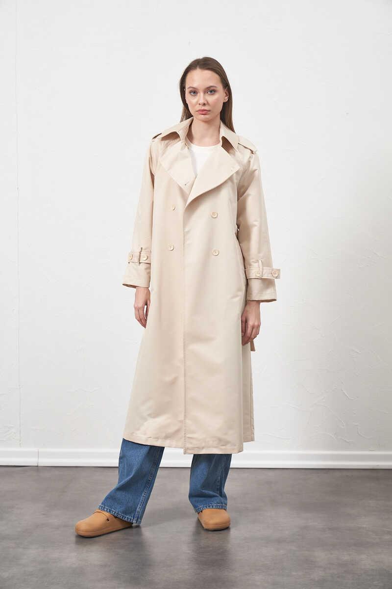 Lined Trenchcoat Ecru