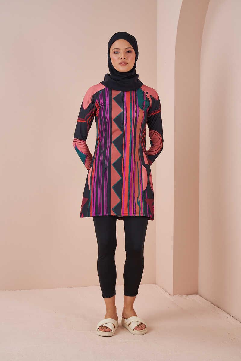 Draped Deniz Bone Black