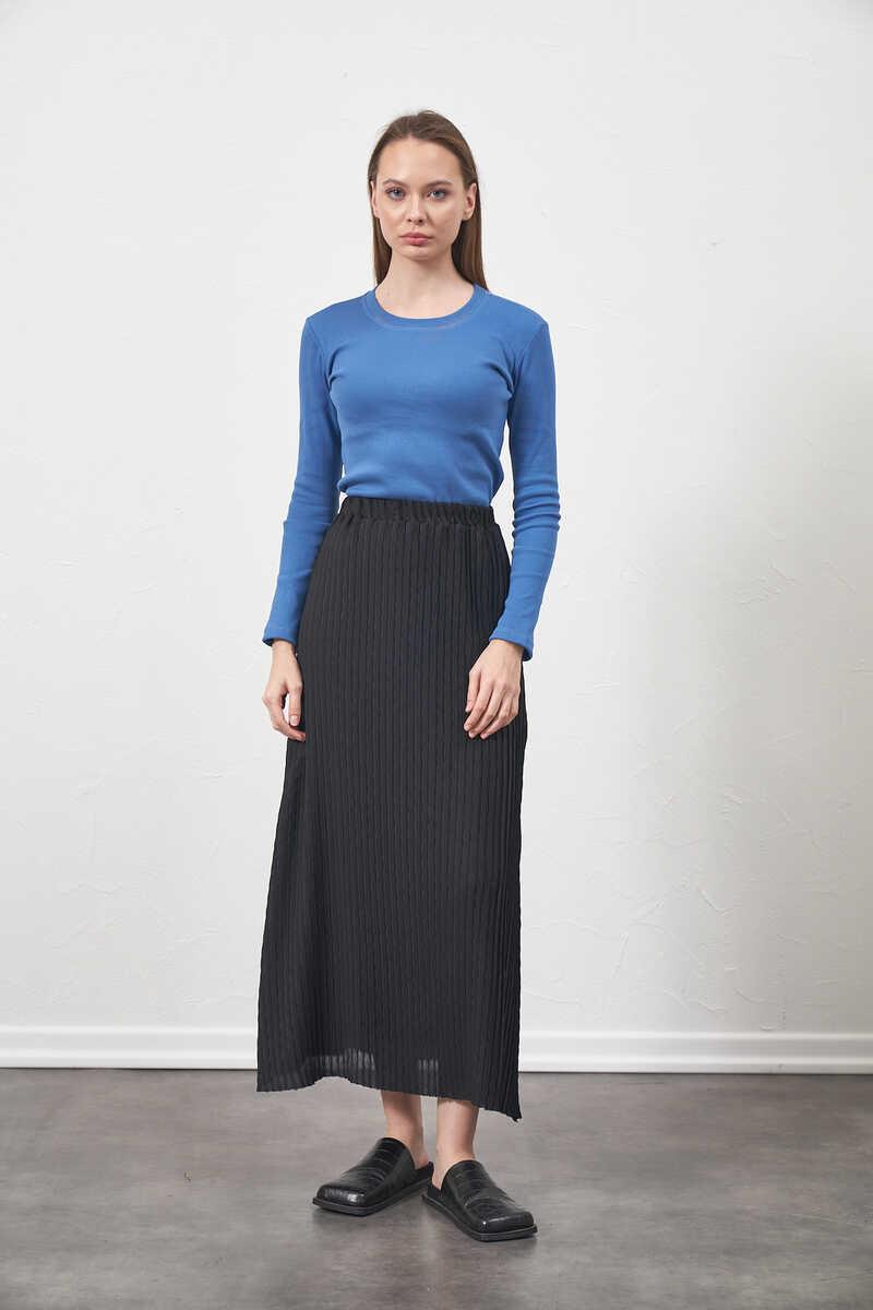 Ribbed Lycra Body Blue