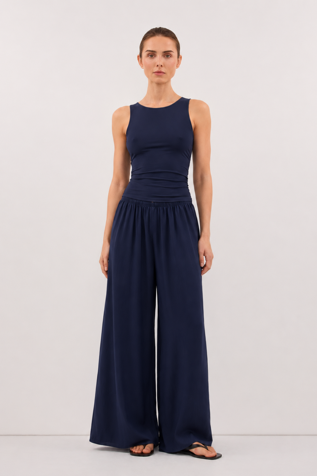 Flowa | Modal Bol Pantolon İndigo