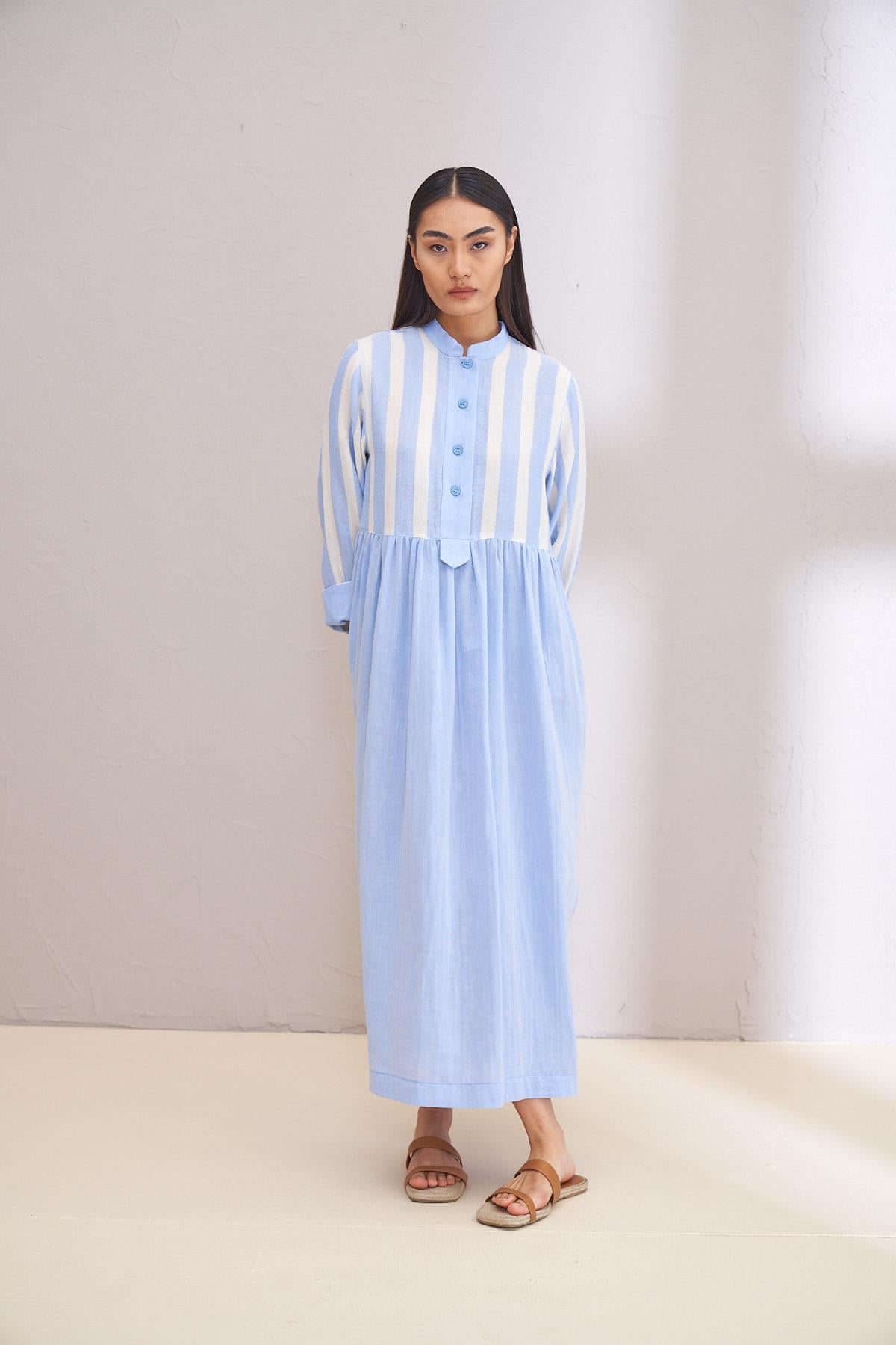 MARE MAVİ ELBİSE 2141