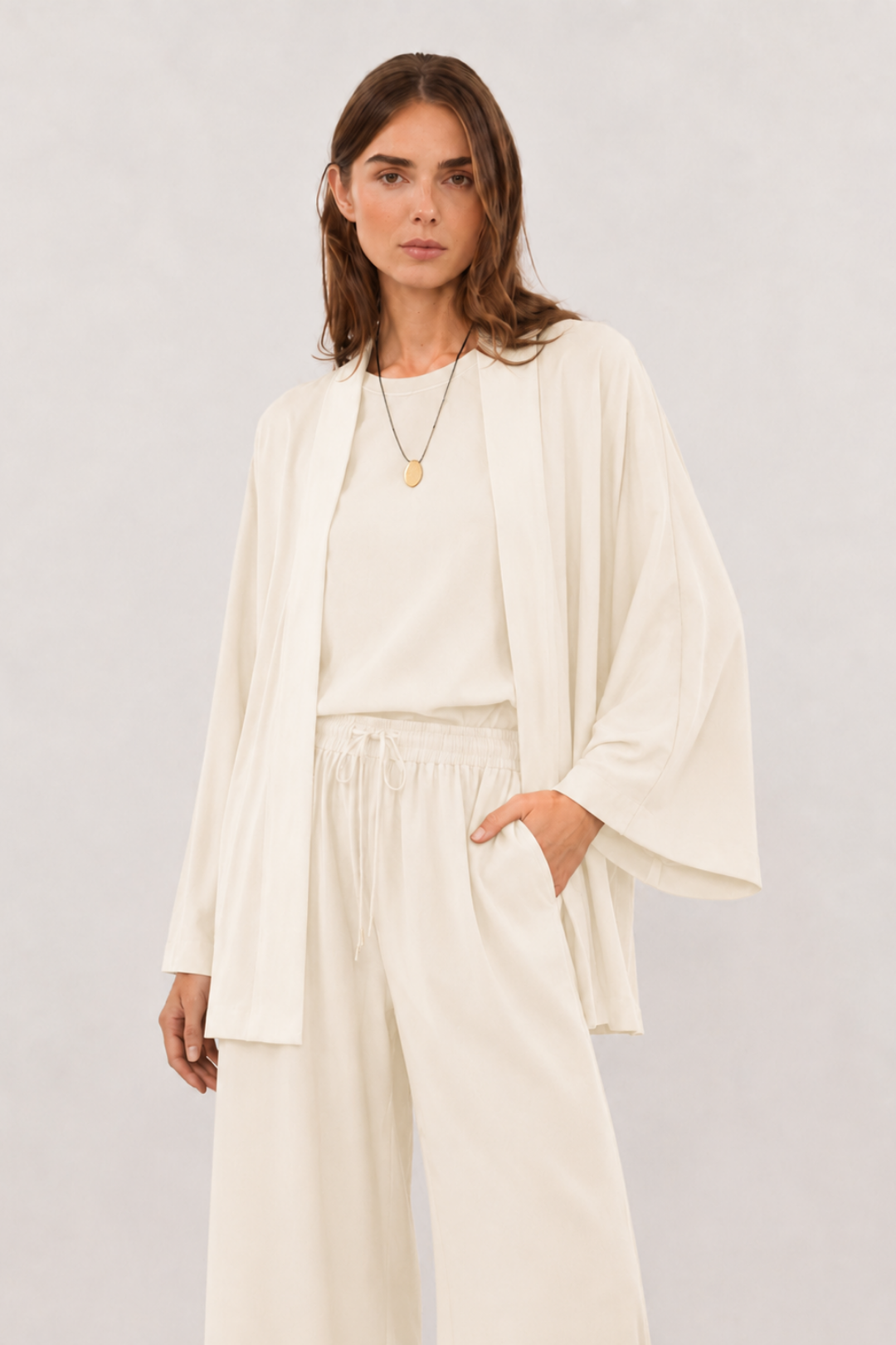 MİRA | Modal Kimono Ekru