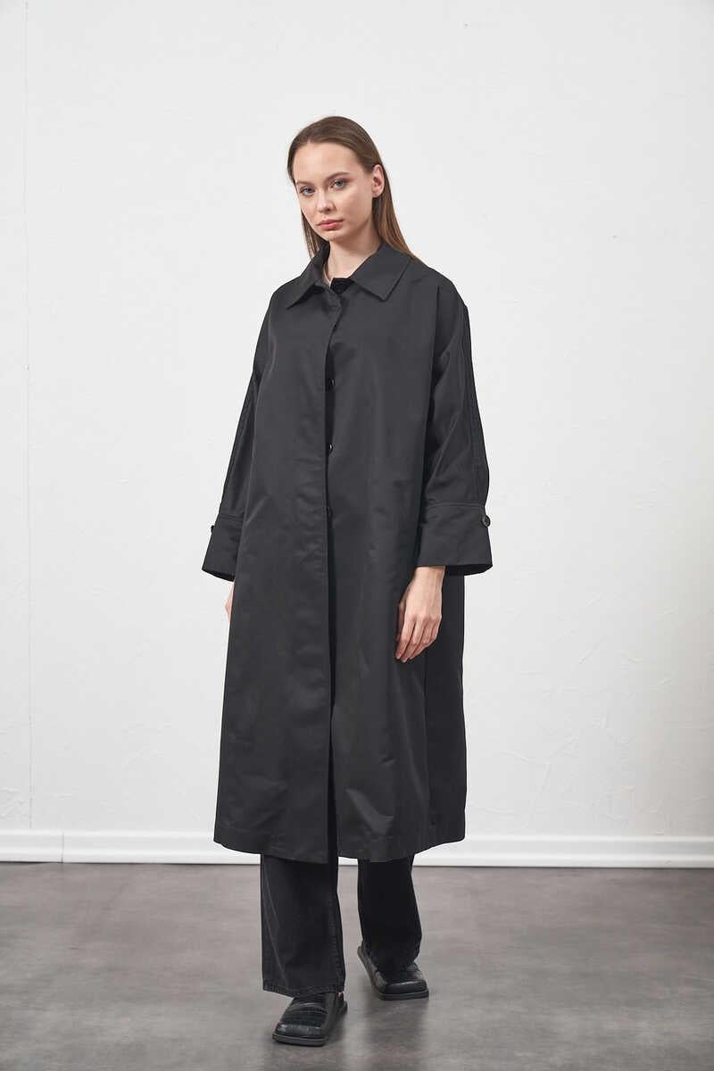 Oversize Trenchcoat Jacket Black