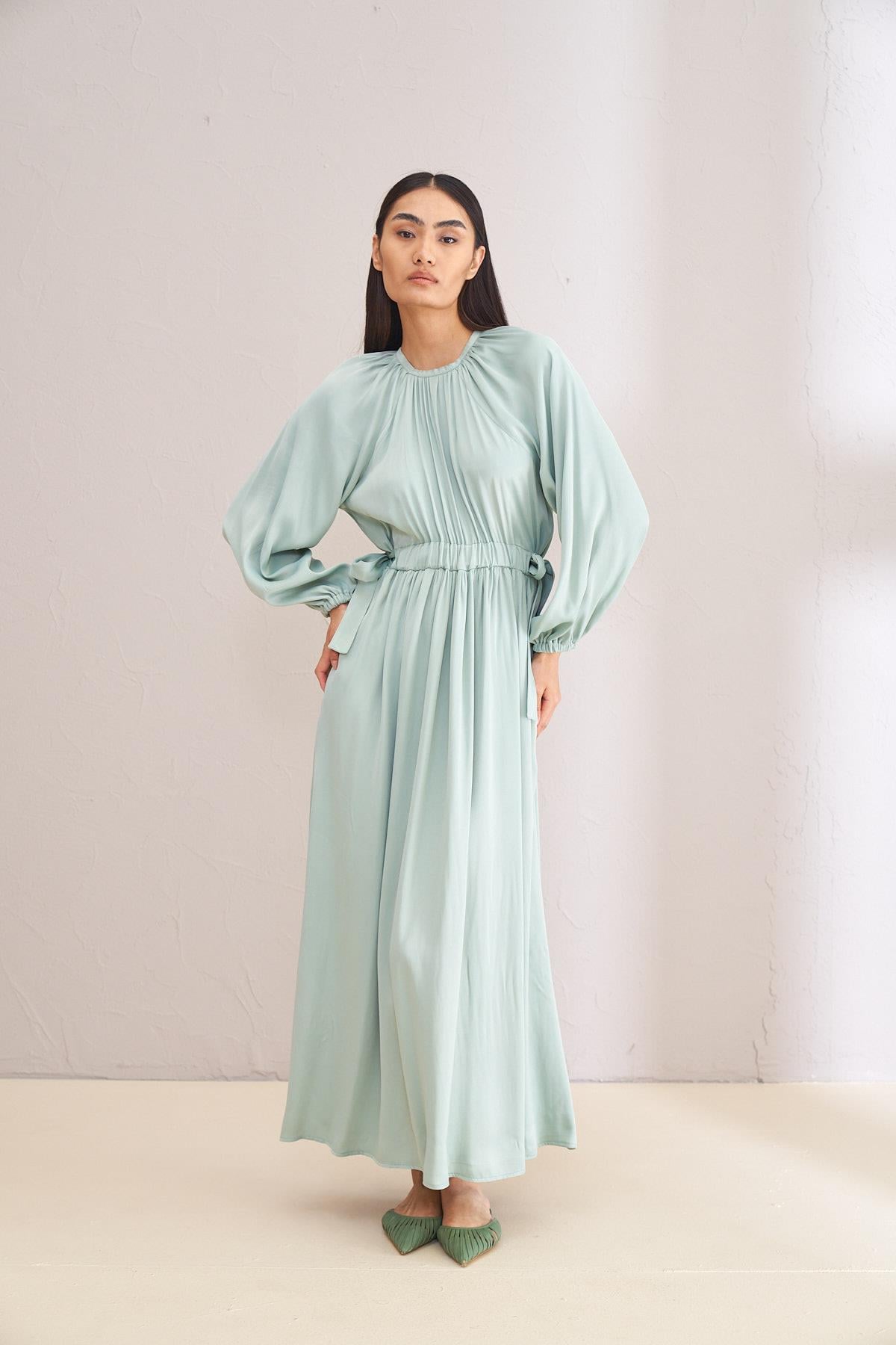 STEALLA YEŞİL ELBİSE 2144