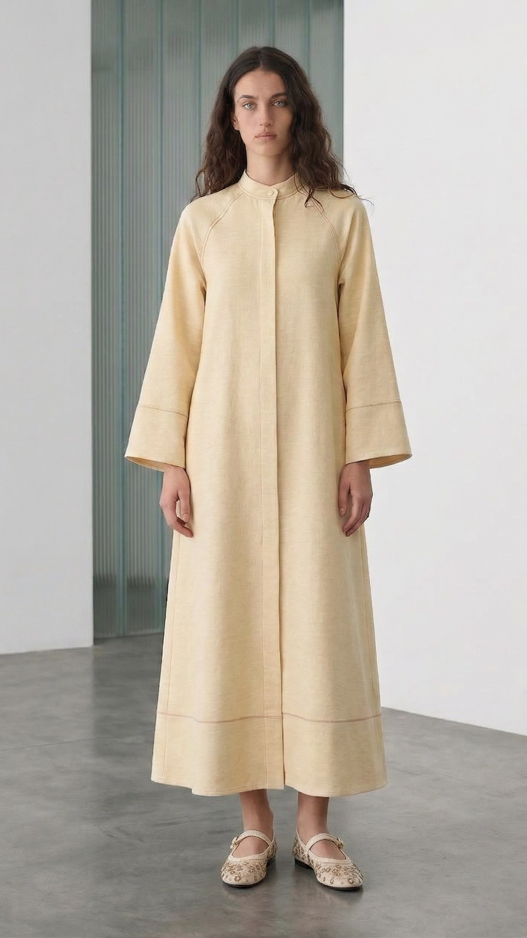 VERA | Ferace Denim Elbise Butter Yellow