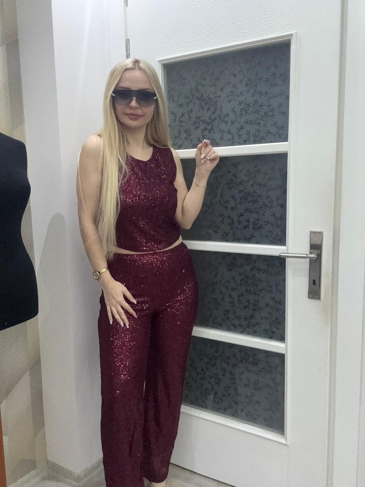 Pul Payet İkili Takım Bordo