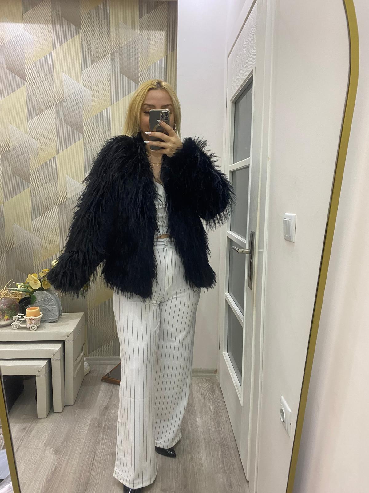  Astarlı Yumuşacık Lolita Kürk Siyah