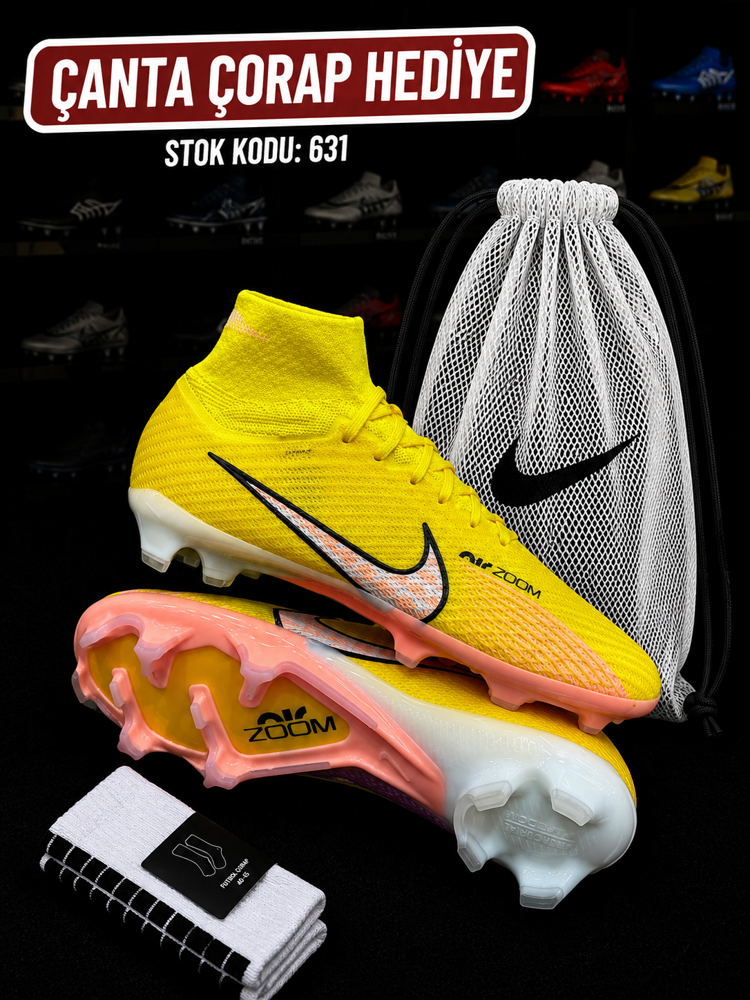 Air Zoom Mercurial Superfly 9 FG Sarı