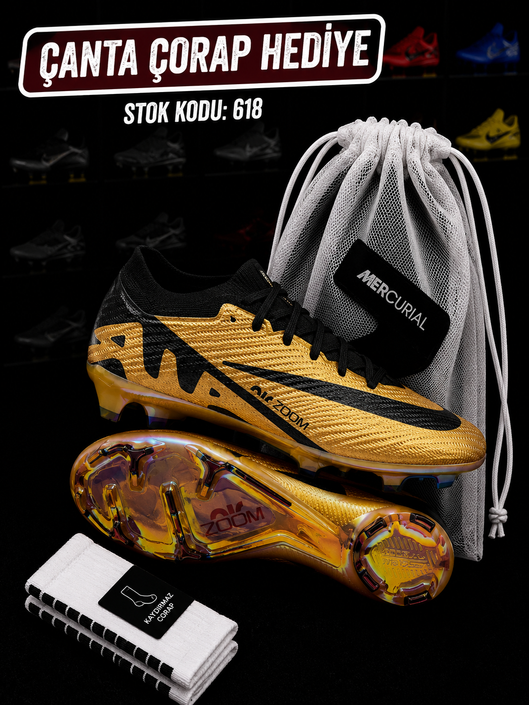 Air Zoom Mercurial Vapor 15 FG Gold