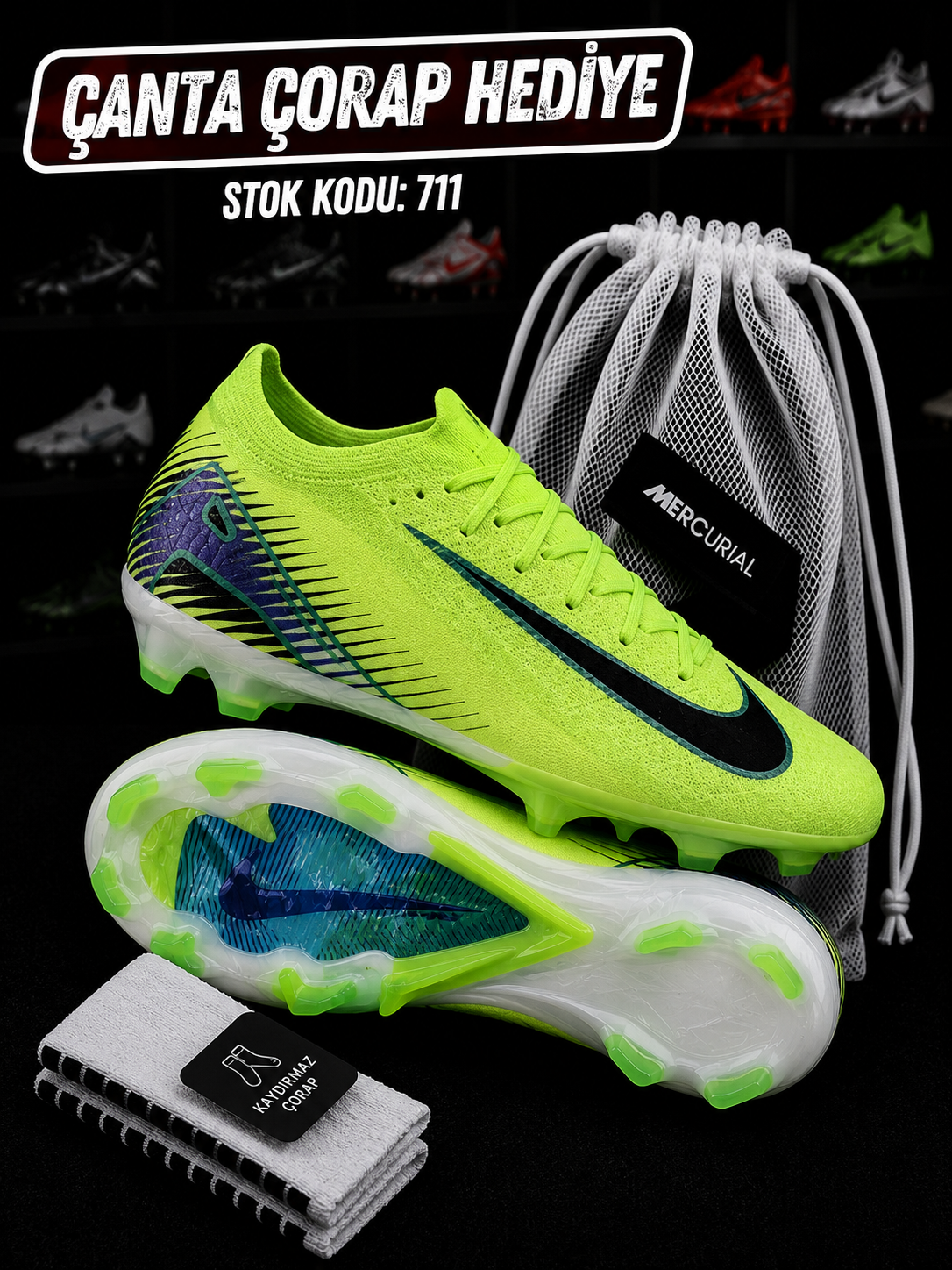 Air Zoom Mercurial  Vapor 16 FG Yeşil