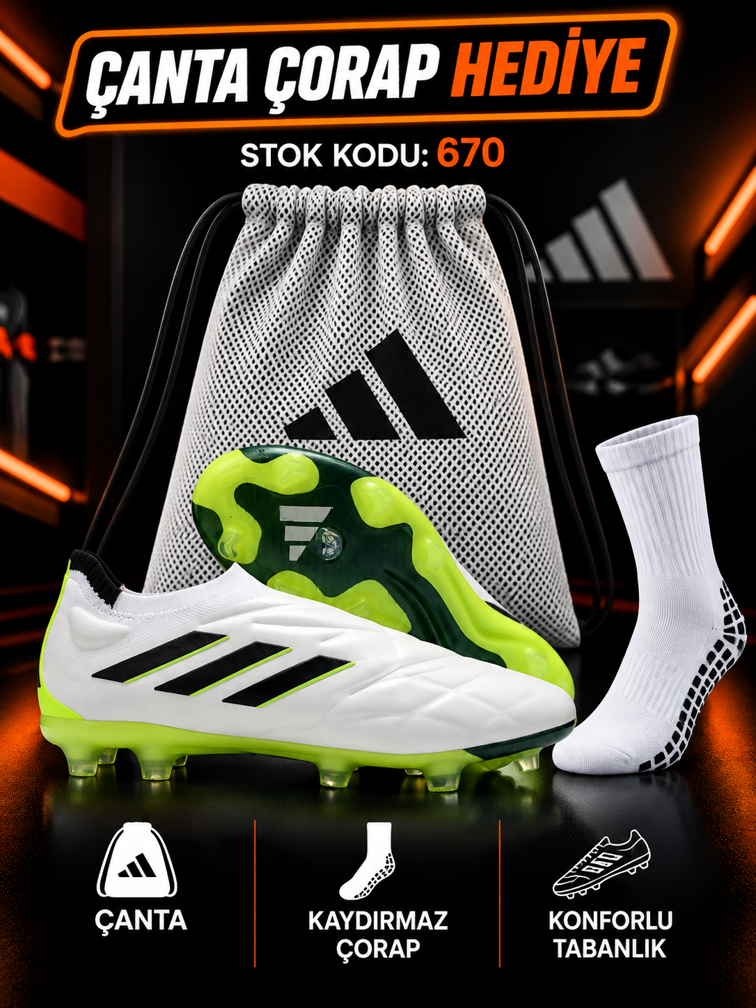 Copa Pure FG Beyaz İpsiz