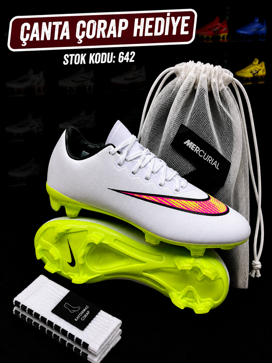 Mercurial Vapor Serisi Prof Beyaz