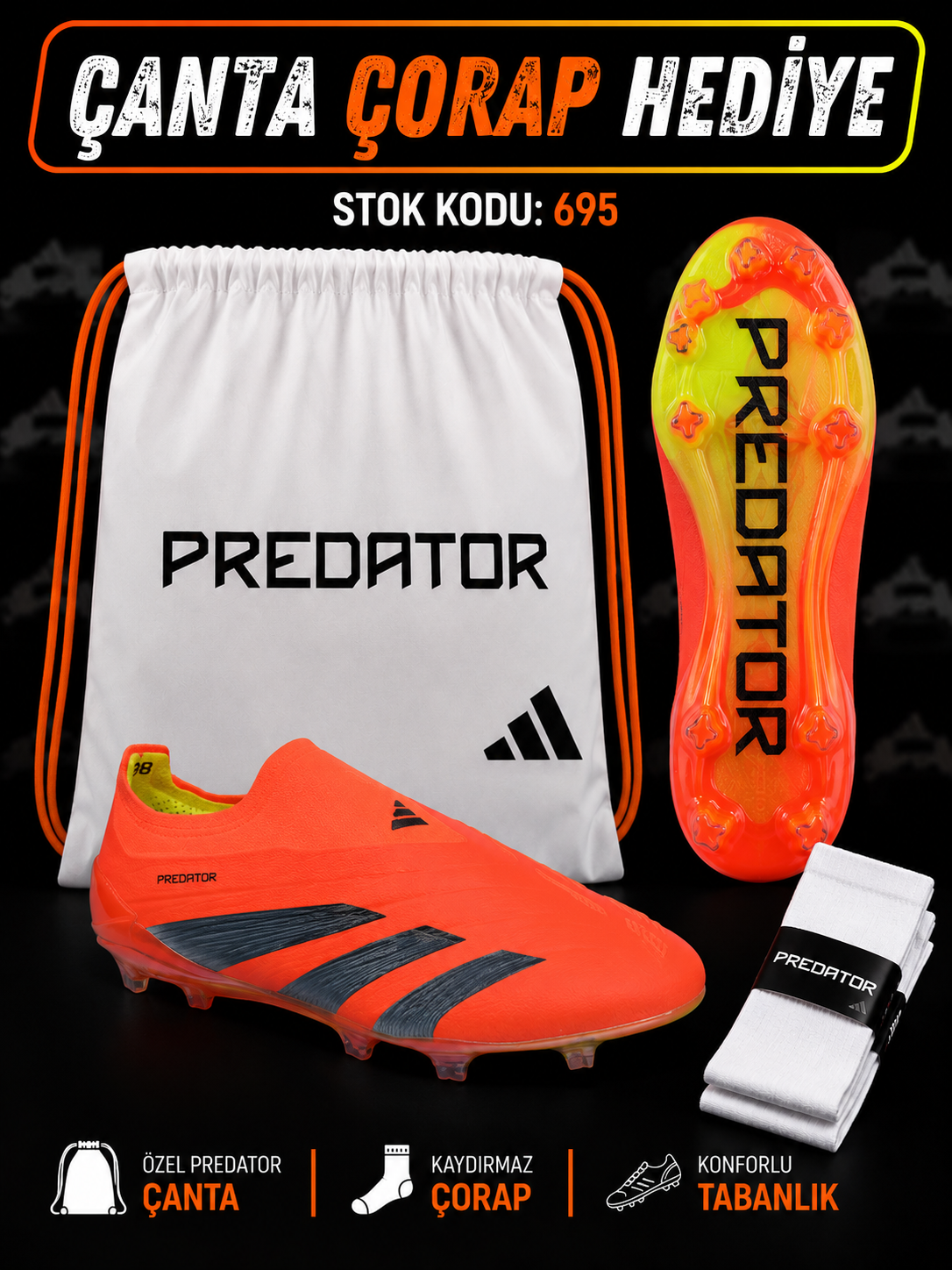 Predator Accuary FG Kırmızı