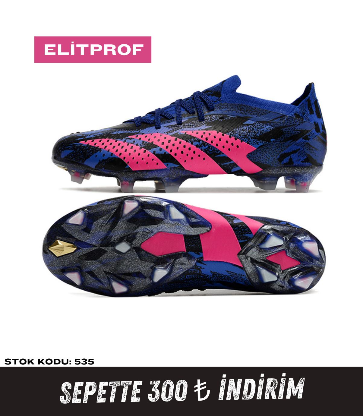 Predator Accuary.1 FG Lacivert İpli