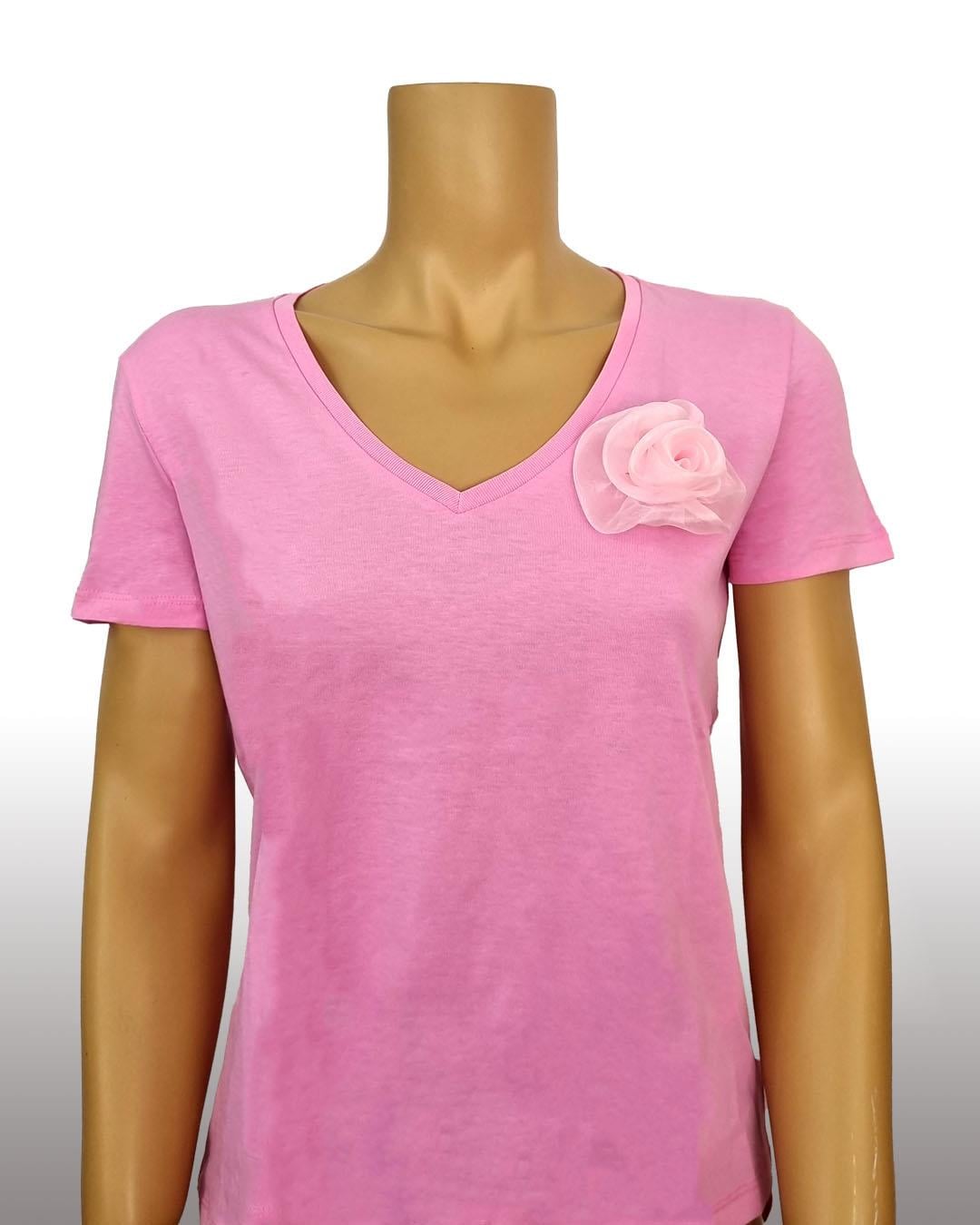 Lovely Basic Kadın Tshirt - V Yaka Basic