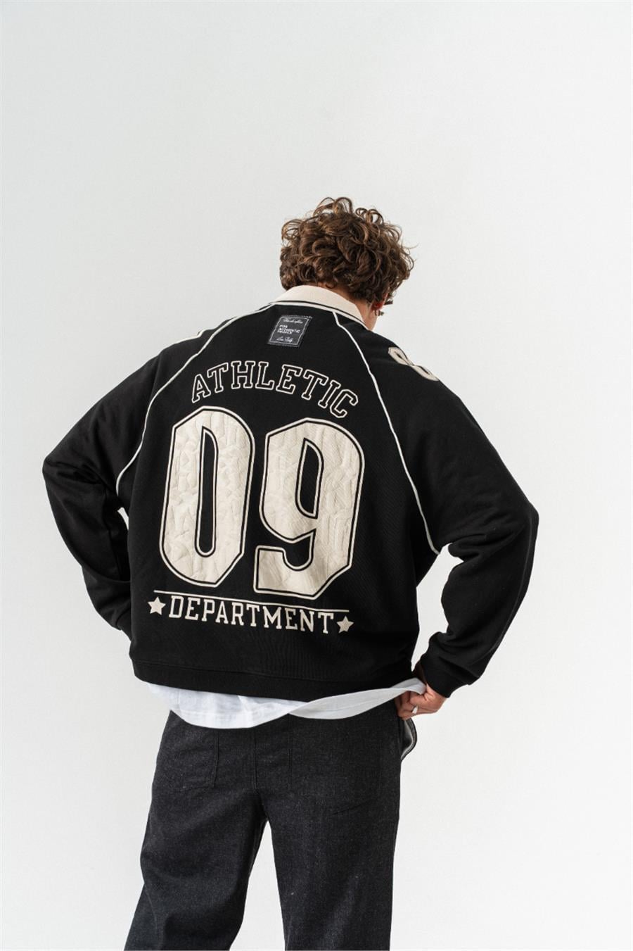 09 Box Kesim Polo Yaka Sweatshirt