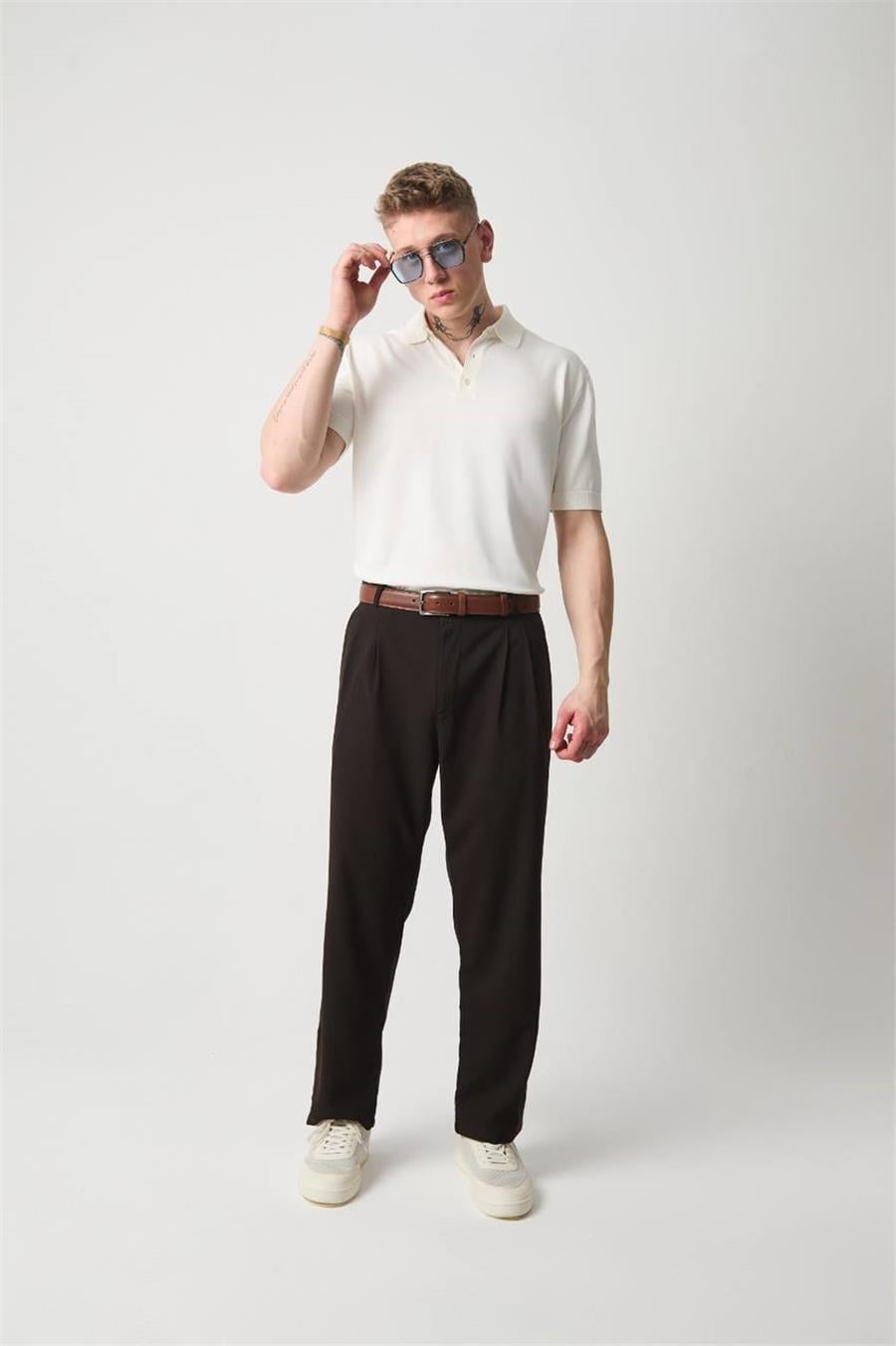 Basic Polo Yaka Oversize T-shirt