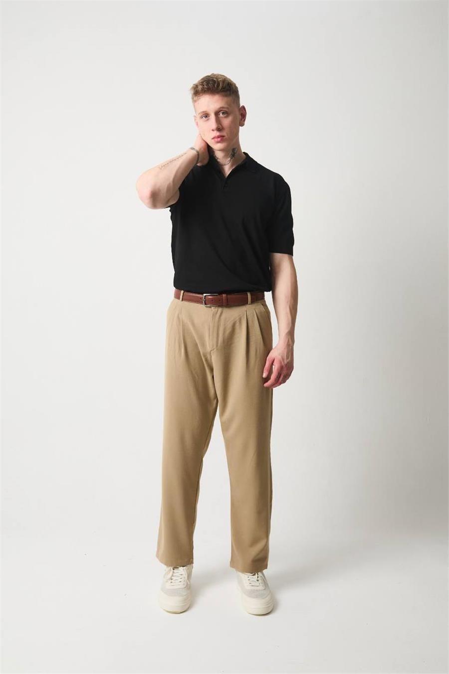 Basic Polo Yaka Oversize T-shirt